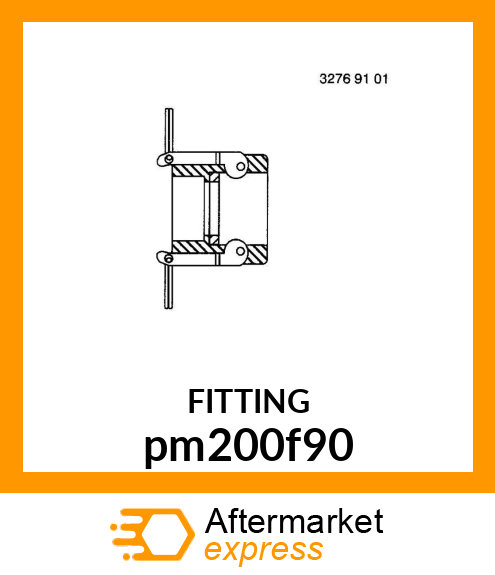 ADAPTER MALE POLY 2" PKG(3) pm200f90