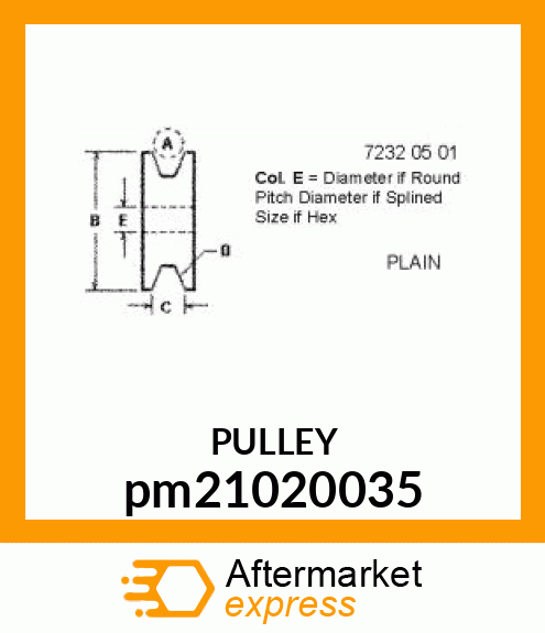 PULLEY (U.S. amp; CANADA) pm21020035