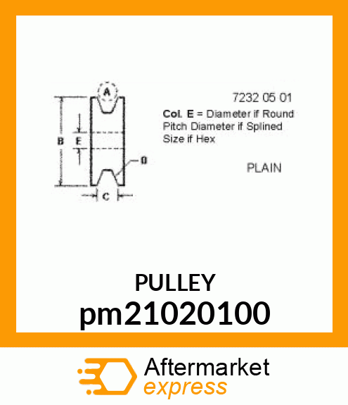 PULLEY (U.S. amp; CANADA) pm21020100