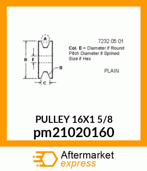 PULLEY (U.S. amp; CANADA) PM21020160