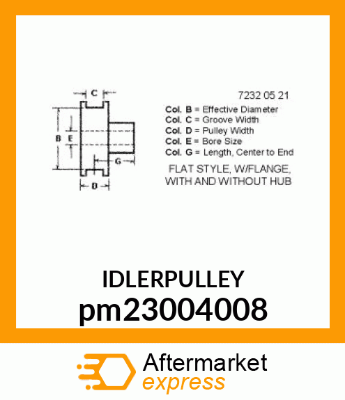 PULLEY, IDLER pm23004008