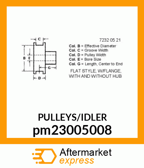 PULLEYS/IDLER pm23005008