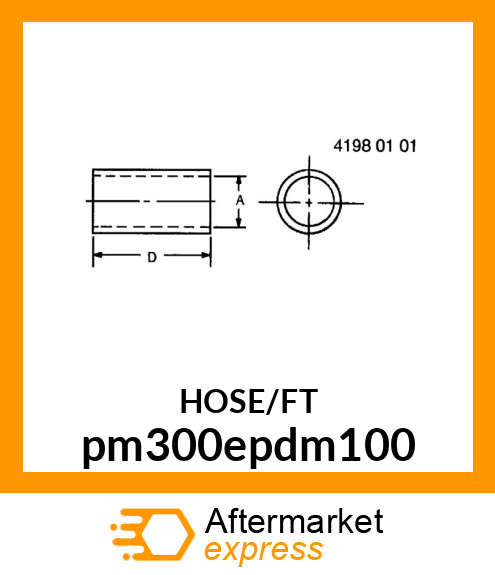 LIQ SUCTION,DISCHARG HOSE 1"JDS205 pm300epdm100