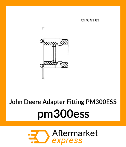 ADAPTER MALE 316SS 3" pm300ess