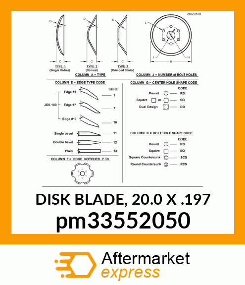 DISK BLADE, 20.0 X .197 pm33552050