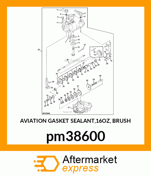 AVIATION GASKET SEALANT,16OZ, BRUSH pm38600