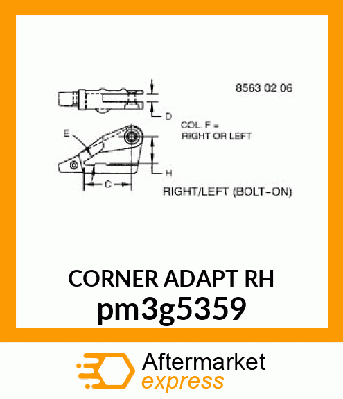 ADAPTER (U.S. amp; CANADA)RIGHT HAND pm3g5359