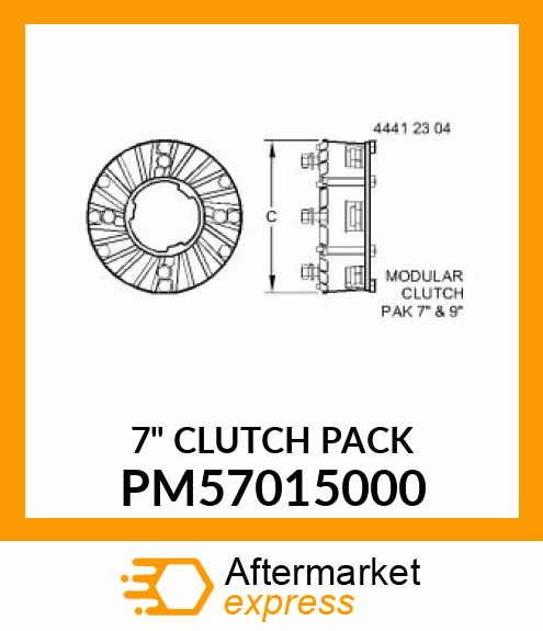 7" CLUTCH PACK PM57015000