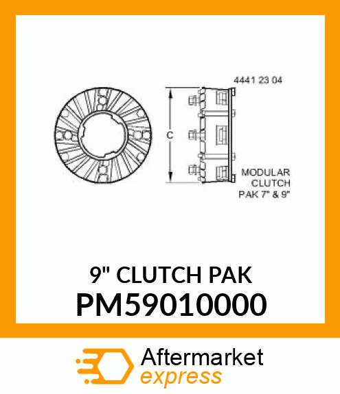 9" CLUTCH PAK PM59010000