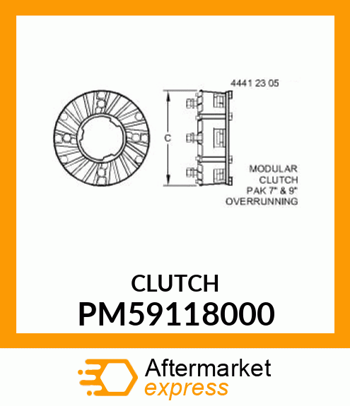 9" CLUTCH PAK PM59118000