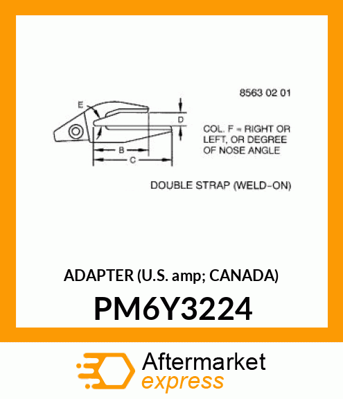 ADAPTER (U.S. amp; CANADA) PM6Y3224