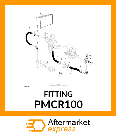 PIPE CROSS POLYPROPYLENE, 1 PMCR100