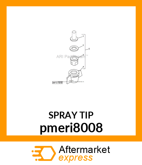 SPRAY TIP, EXTENDED RANGE, SIZE .8, pmeri8008