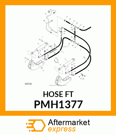 Bulk Hose - HOSE,PARKER 801 BLK 50' PMH1377