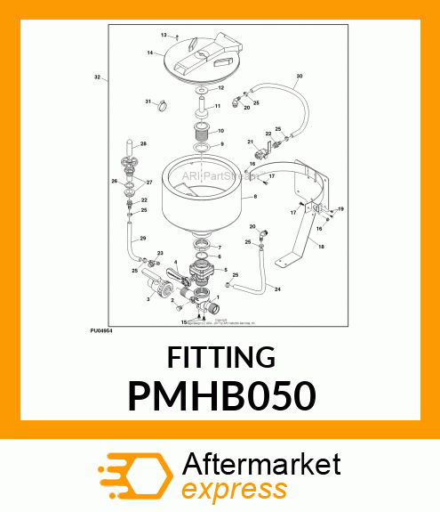 HOSE, BARB, POLY, .5 X .5IN NPT PMHB-050