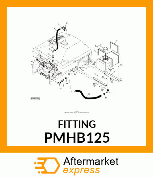 HOSE, BARB, POLY, 1.25 X 1.25" NPT PMHB125