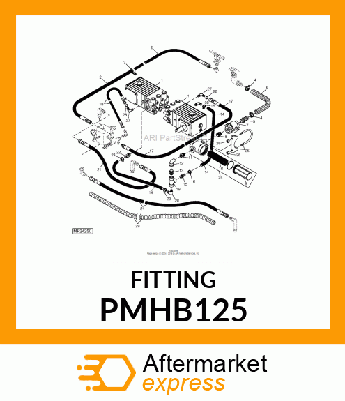 HOSE, BARB, POLY, 1.25 X 1.25" NPT PMHB125