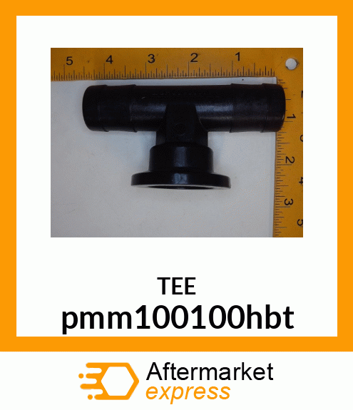 1" FLANGE X 1" HOSE BARB TEE pmm100100hbt