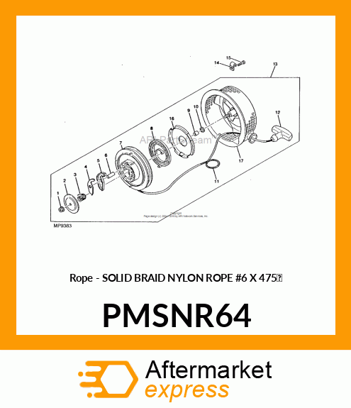 Rope - SOLID BRAID NYLON ROPE #6 X 475' PMSNR64