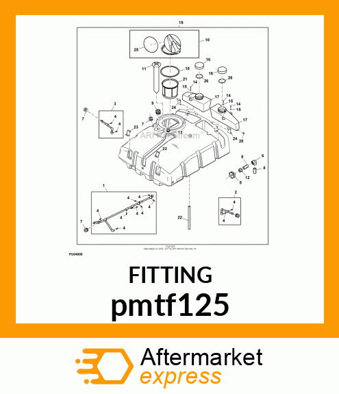 FITTING, 1 pmtf125