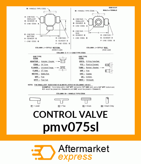 VALVE 3/4" 3 pmv075sl