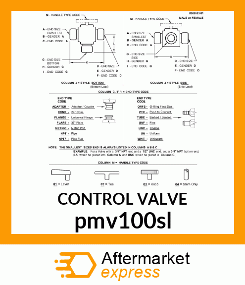 VALVE 1" 3 pmv100sl