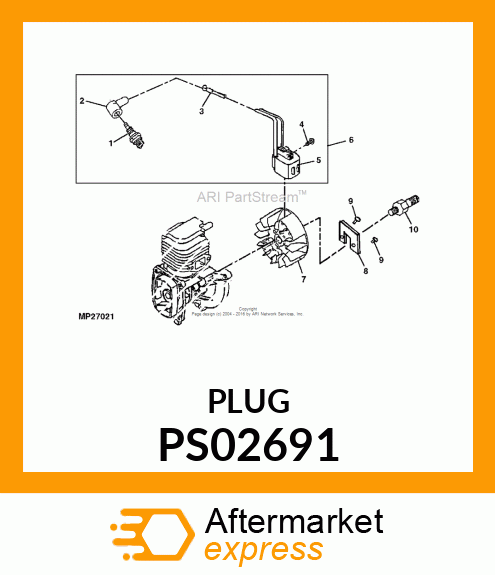 SPARK PLUG (BMR7A) PS02691