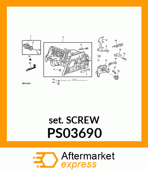 Stud - STUD, BAR MOUNTING PS03690