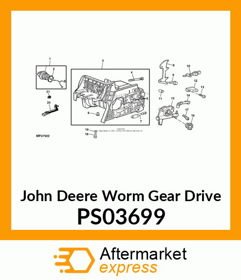 WORM GEAR (3/8) PS03699