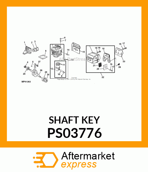 Shaft Key PS03776