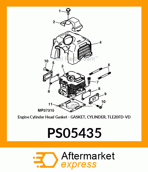 Engine Cylinder Head Gasket - GASKET, CYLINDER, TLE20FD-VD PS05435