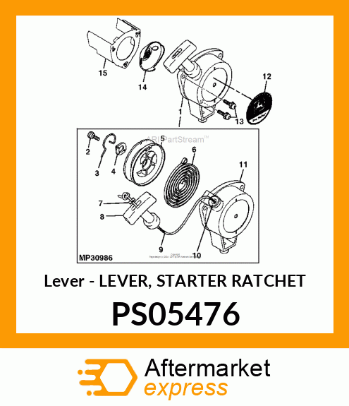 Lever - LEVER, STARTER RATCHET PS05476