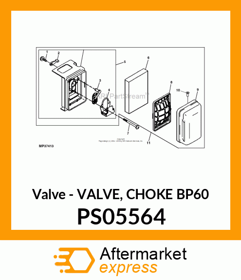 Valve - VALVE, CHOKE BP60 PS05564