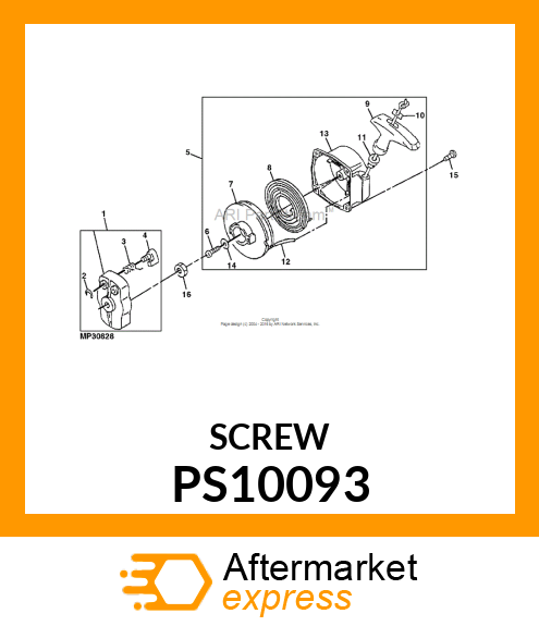 SCREW M4 X 16 PS10093