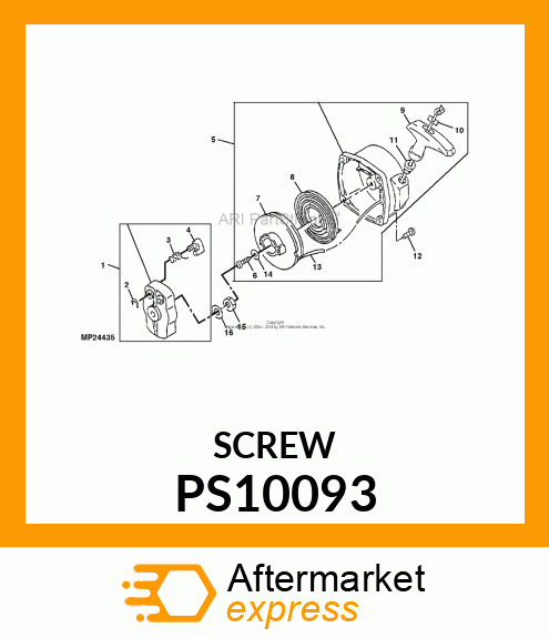 SCREW M4 X 16 PS10093