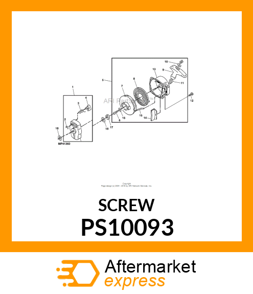 SCREW M4 X 16 PS10093