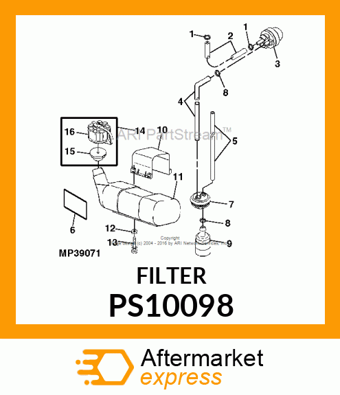 FUEL FILTER PS10098