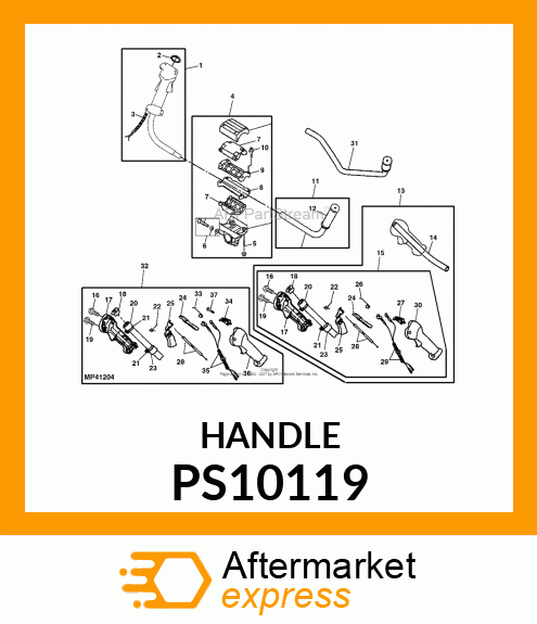 LEVER, THROTTLE PS10119