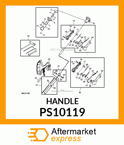 LEVER, THROTTLE PS10119