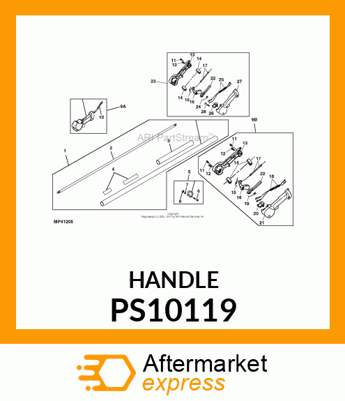 LEVER, THROTTLE PS10119