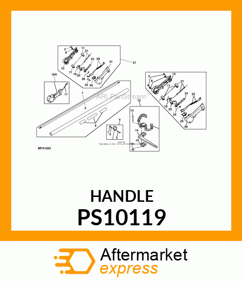 LEVER, THROTTLE PS10119