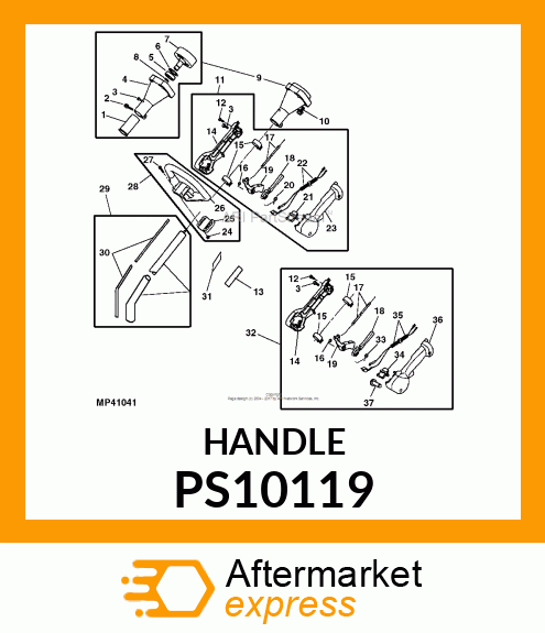 LEVER, THROTTLE PS10119