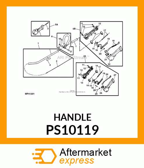 LEVER, THROTTLE PS10119