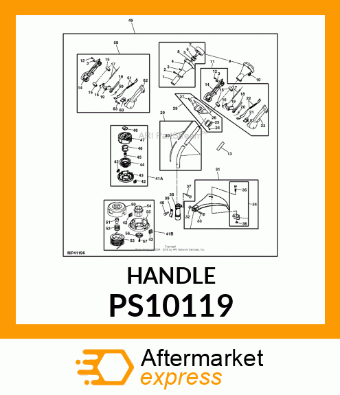 LEVER, THROTTLE PS10119