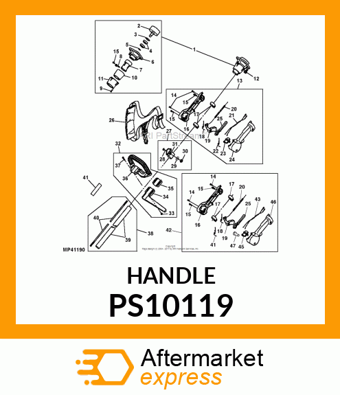 LEVER, THROTTLE PS10119