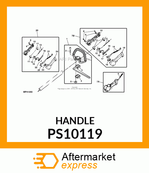 LEVER, THROTTLE PS10119