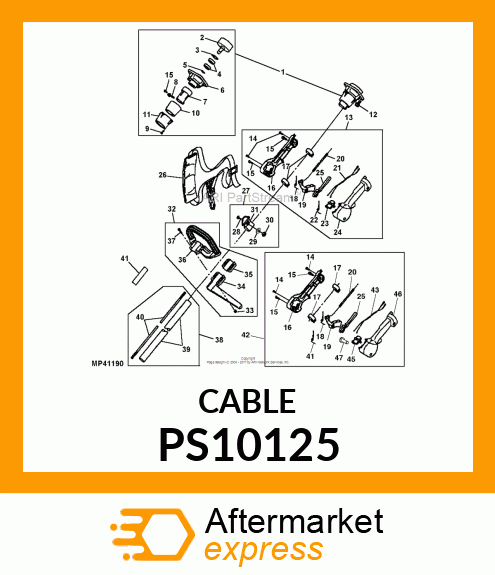 CABLE, THROTTLE PS10125