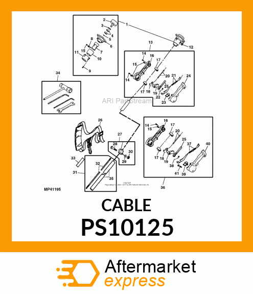 CABLE, THROTTLE PS10125