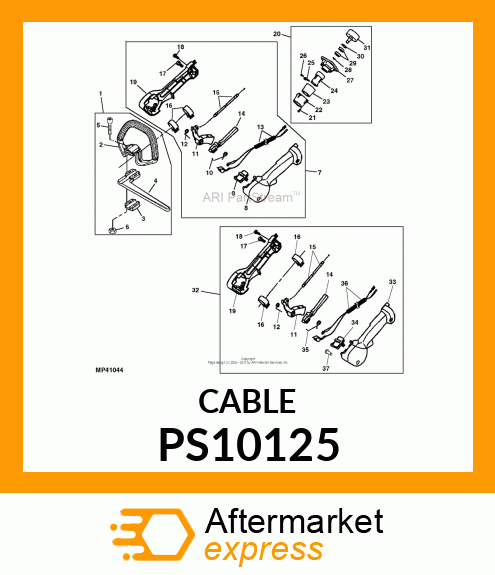 CABLE, THROTTLE PS10125