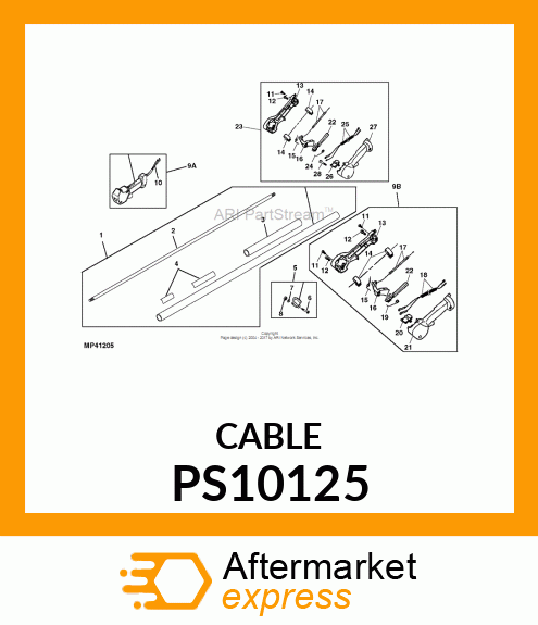 CABLE, THROTTLE PS10125